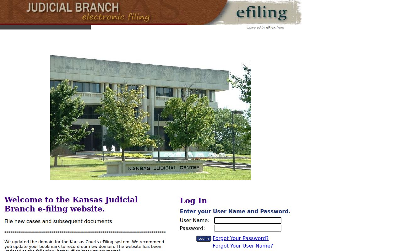 Kingman County case lookup Kansas eFiling distinction