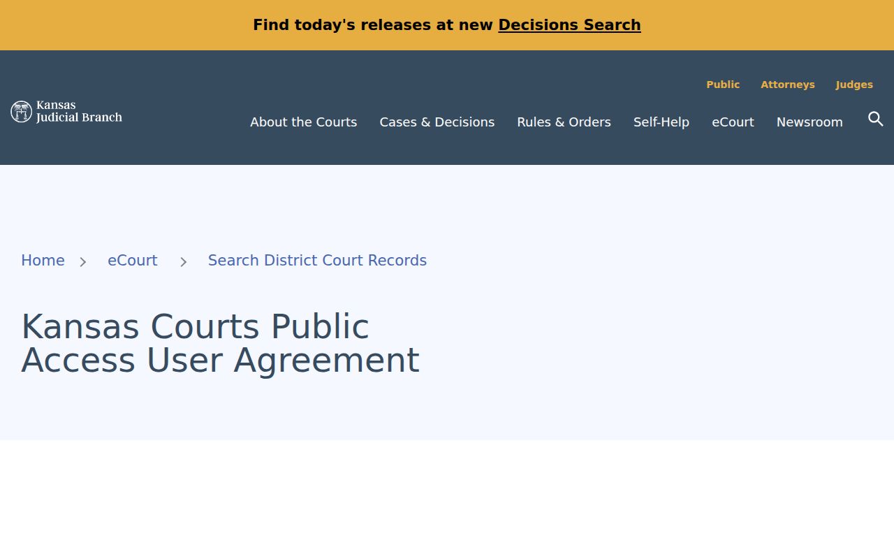 Kingman County case lookup public portal agreement