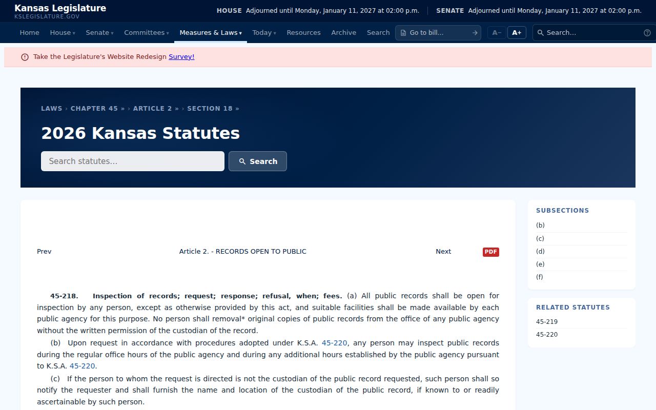 Kansas court KORA request form for Kingman County court records